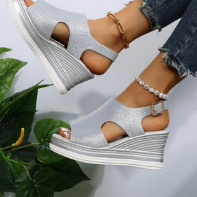 Orthopedic Sandals : Orthopedische Sandalen Dames - Comfortabele Sandalen voor Optimale Ondersteuning - Zilver in van Pantino
