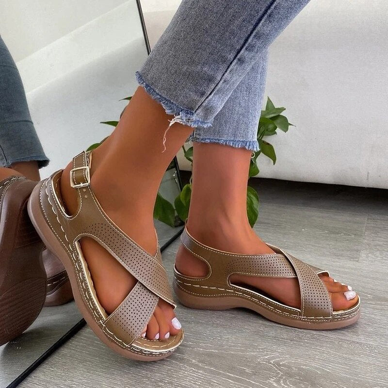 Sandals : Sandalen Dames Grijs - Verstelbare Sport - Ideaal voor die Actief en Comfortabel Willen zijn in Grijs van Pantino