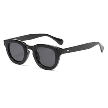 Zonnebrillen : Ovale Zonnebril Dames Dikke Montuur - Retro Stijl - UV400 in MIDNIGHT van Pantino
