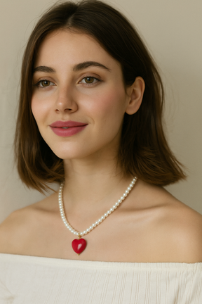 Necklace : LiveWell Helend Hart Kralenketting in van Pantino