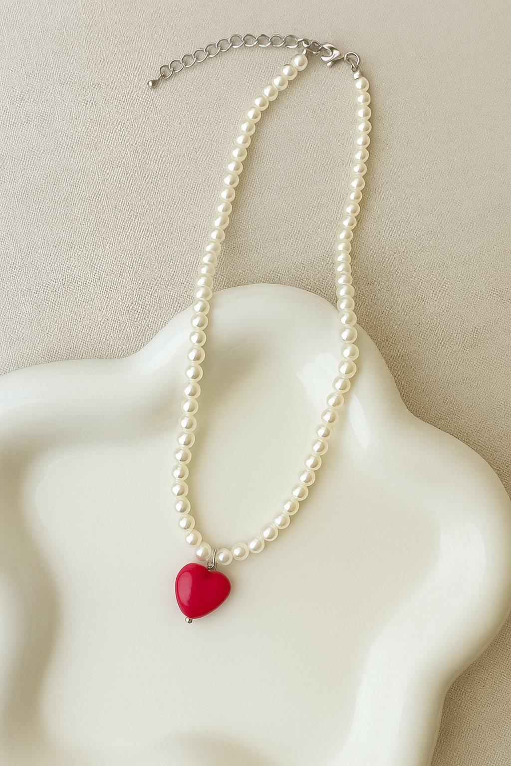 Necklace : LiveWell Helend Hart Kralenketting in van Pantino
