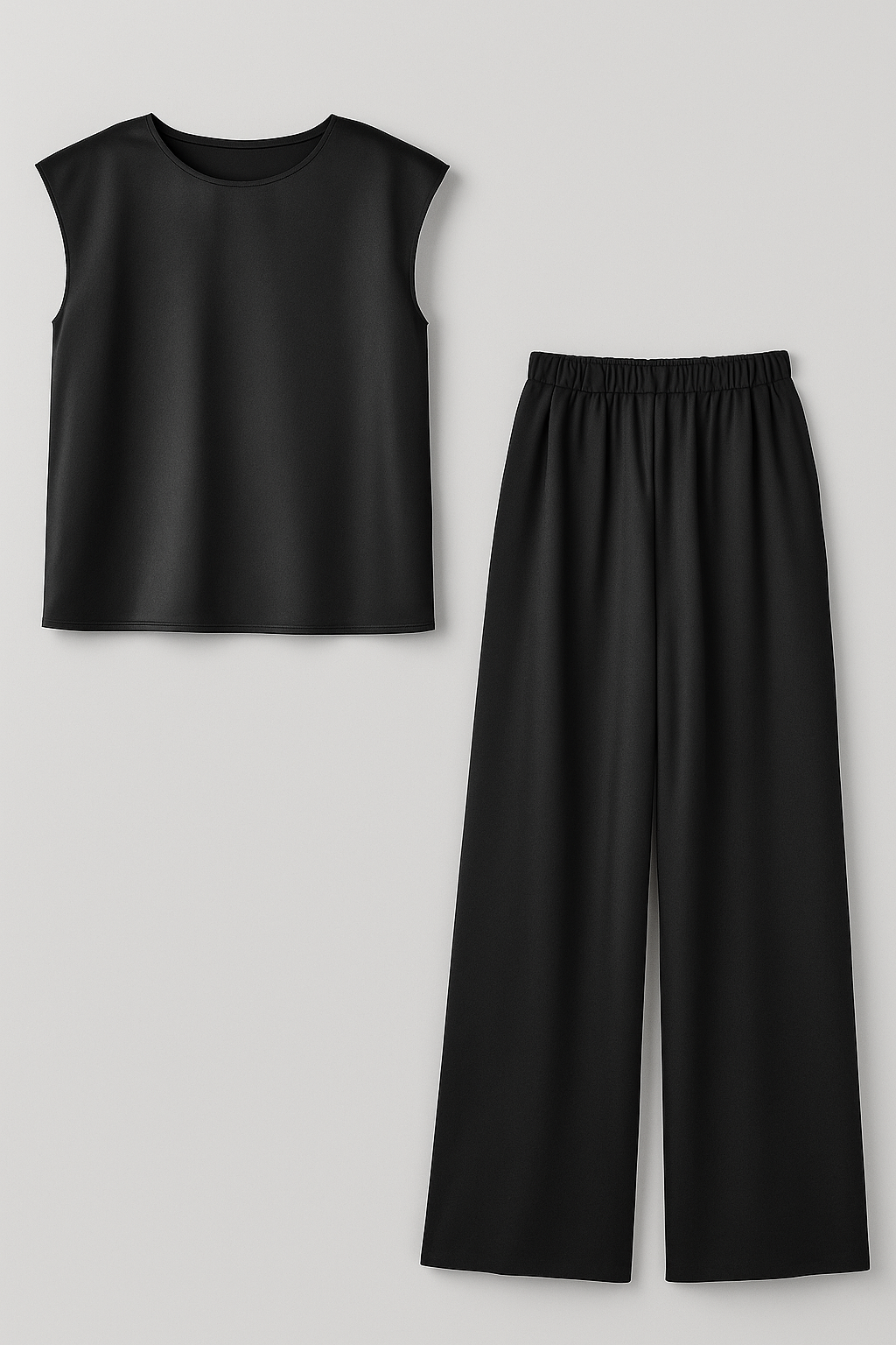 Damespak Zwart Elegant met Broek en Blouse voor Ceremonie - Perfecte Pasvorm