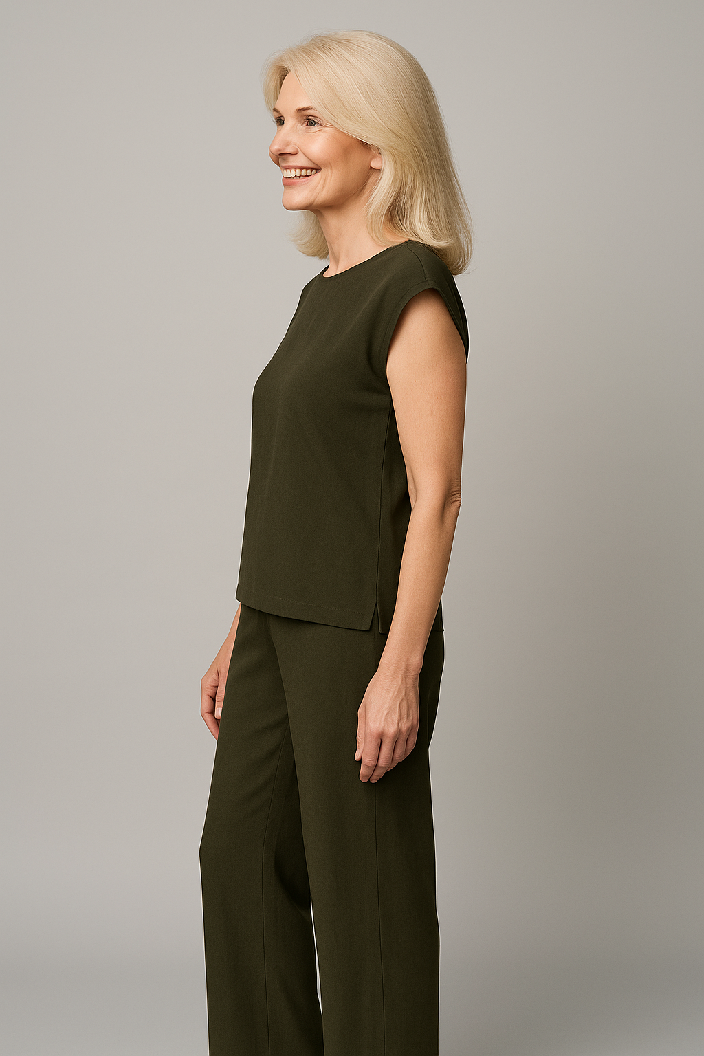 Damespak Zwart Elegant met Broek en Blouse voor Ceremonie - Perfecte Pasvorm