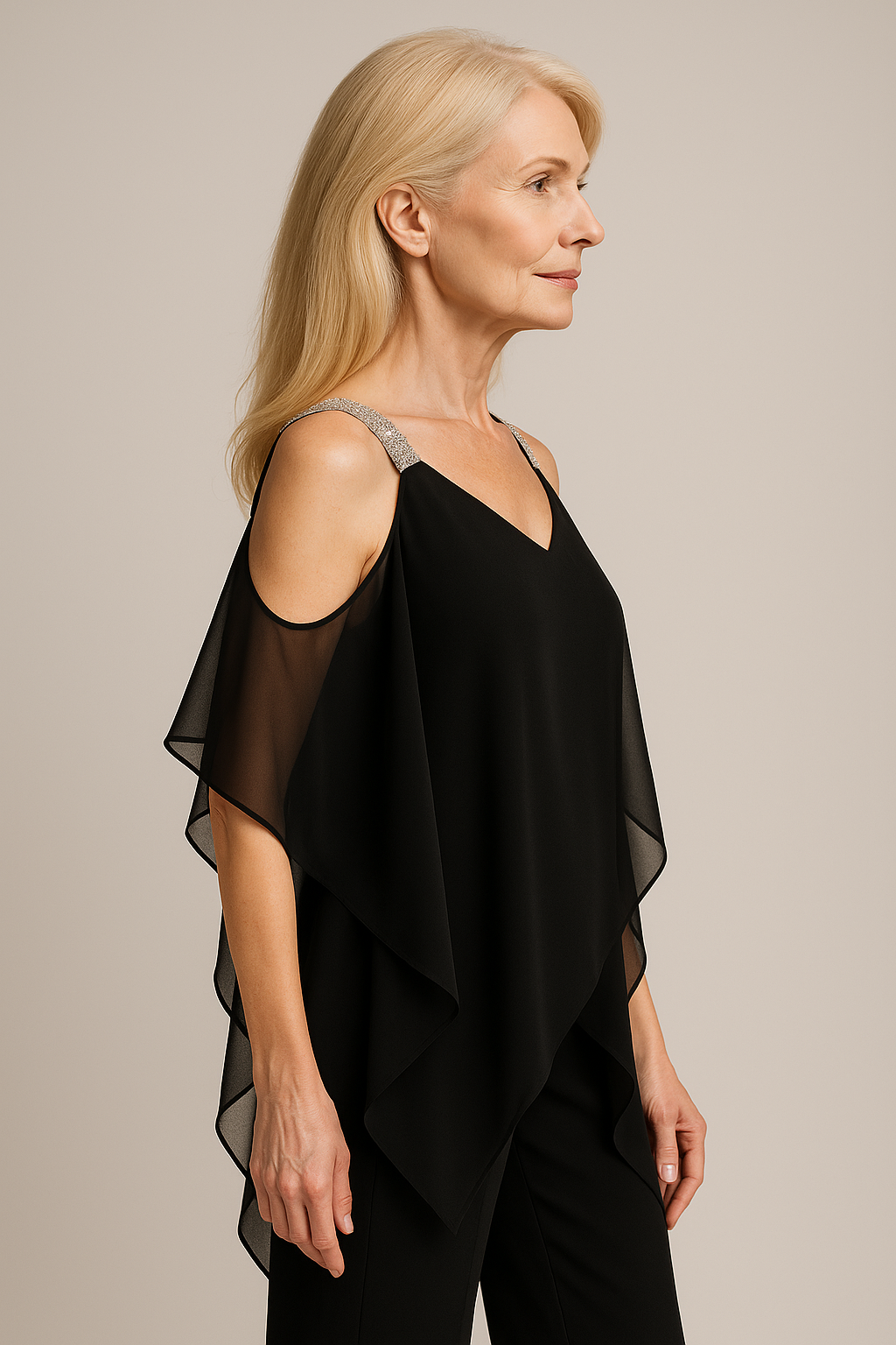 One-Pieces : Elegant Dames Jumpsuit Asymmetrisch Eénschouder voor Ceremonie en Avond - Diverse Kleuren in van Pantinoshop