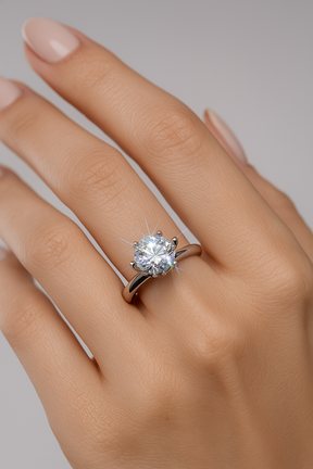 Ring : Ring Dames Zilver - Diamanten Belofte in van Pantino