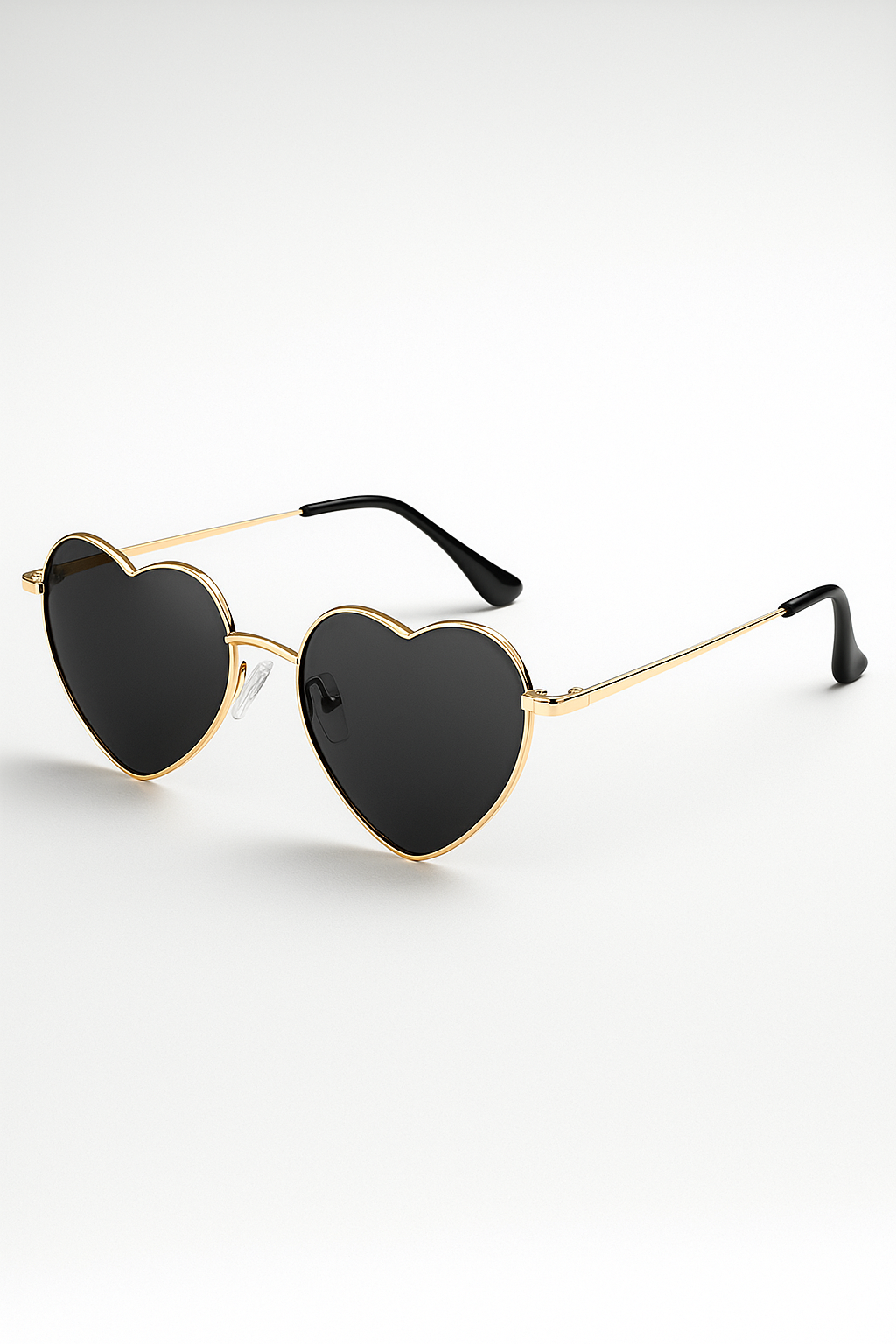 Sunglasses : Gradiënt Zonnebril in Hartvorm Dames - Duidelijke en Zure Kleuren - Gouden Grijs in Gouden Grijs Ander van Pantino