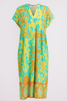 Elegante Bloemen Midi Jurk voor Dames voor Ceremonie, Feest, Cocktail - Lichte stof, Diverse maten