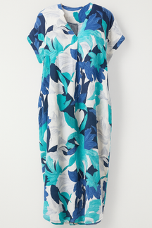 Elegante Bloemen Midi Jurk voor Dames voor Ceremonie, Feest, Cocktail - Lichte stof, Diverse maten