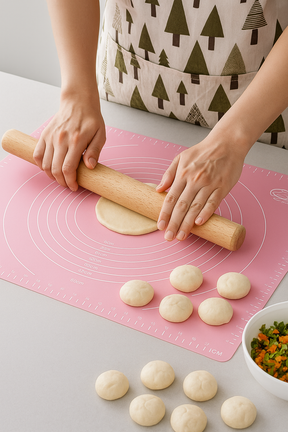 home & garden : BakingMat - Siliconen Bakmat - Rood in Roze van Pantino