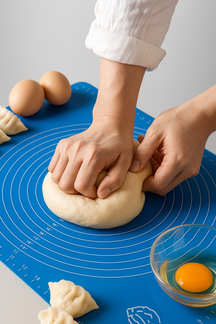 home & garden : BakingMat - Siliconen Bakmat - Rood in Blauw van Pantino