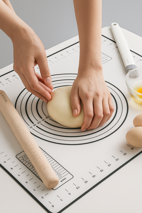 home & garden : BakingMat - Siliconen Bakmat - Rood in Zwart van Pantino