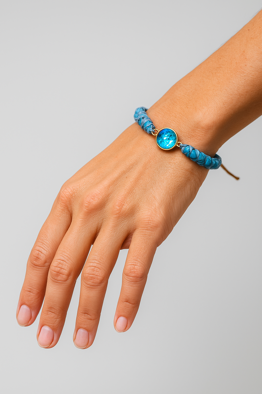 Bracelet : Armband Blauw - Hypnotising Opaal in van Pantino