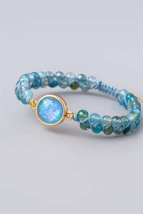 Bracelet : Armband Blauw - Hypnotising Opaal in van Pantino