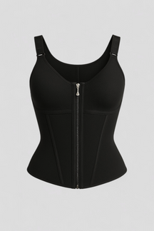 Shapewear : Corsetto Modellante Donna Snellente - Bustino Contenitivo Shaper Vita Alta Nero S-XL in Nero van Pantino