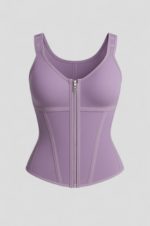 Shapewear : Corsetto Modellante Donna Snellente - Bustino Contenitivo Shaper Vita Alta Nero S-XL in Porpora van Pantino