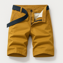Shorts : Casual Shorts met Riem - Geel in Geel van Pantino