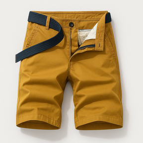 Shorts : Casual Shorts met Riem - Geel in Geel van Pantino