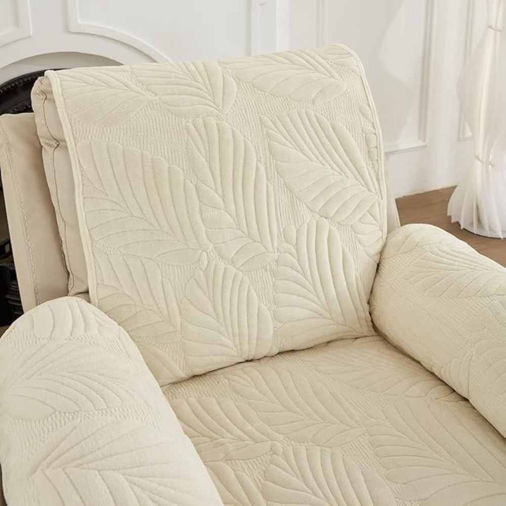 Recliner Sofa Covers : Relaxfauteuilhoes Bladpatroon Antislip - 6 Kleuren Universele Bescherming in van Casa & Beyond