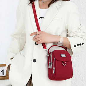 bags : Crossbody Tas Blauw - PhoneBag - Telefoonhoesje met Rits voor in van Pantino