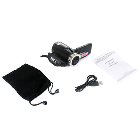 gadgets : Vintage Camcorder Zwart - 24 MP, Microfoonlens voor Kristalheldere Video's in van Pantino