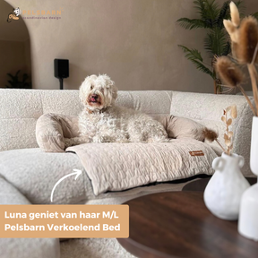 Huisdieren : Verkoelend Honden Bed - Lichtblauw in M L Beige Bruin van Pantino