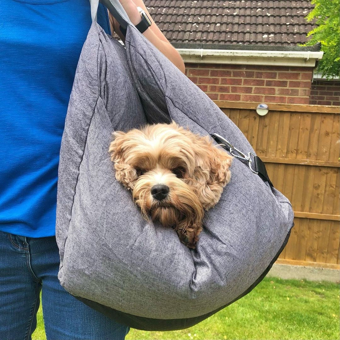 pets : Kalmerend Hond Auto Bed - Grijs in van Pantino