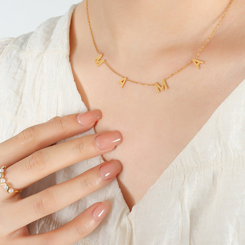 Necklace : Moeders Halsketting - Goud in Goud van Pantino