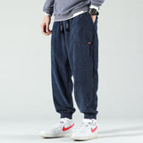 Velvet Pants - Trendy - Dark Blue