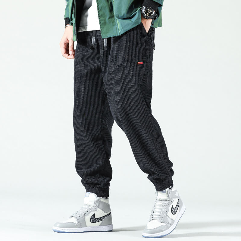 Velvet Pants : Fluwelen Broeken - Trendy - Donkerblauw in Zwart van Pantino