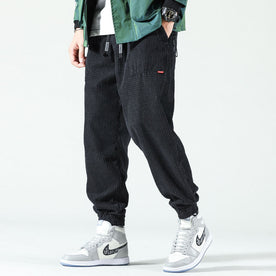 Velvet Pants : Fluwelen Broeken - Trendy - Donkerblauw in Zwart van Pantinoshop