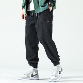 Velvet Pants : Fluwelen Broeken - Trendy - Donkerblauw in Zwart van Pantino