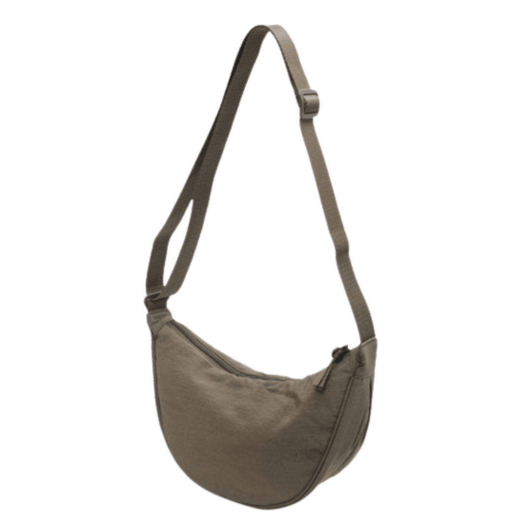 bags : Schoudertas Dames Beige - Trendy Herfst Nylon in van Pantino