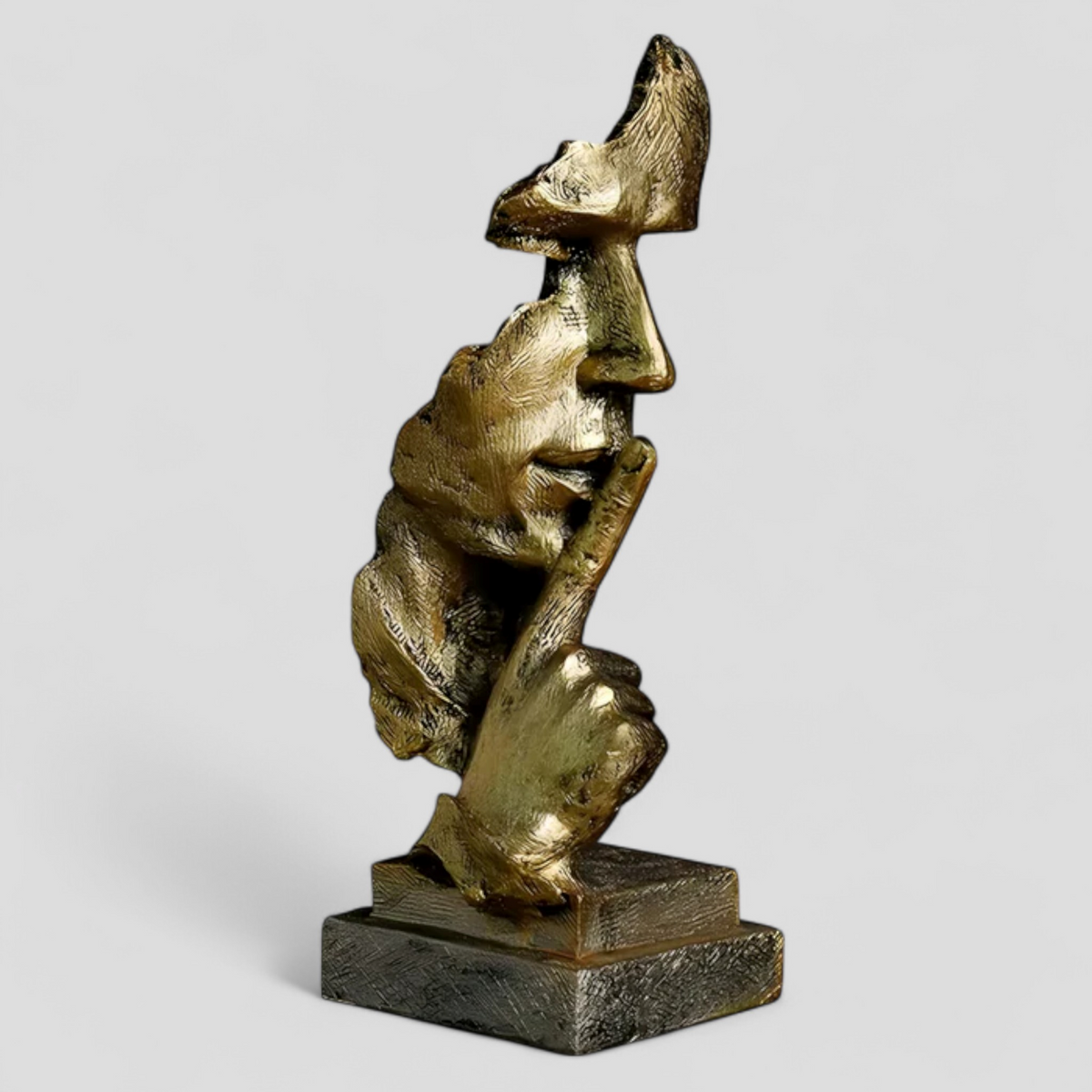 other : Stille Uitdrukking, Stimulerend Art Déco Beeldhouwwerk - Goud in van Pantino
