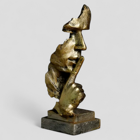 other : Stille Uitdrukking, Stimulerend Art Déco Beeldhouwwerk - Goud in van Pantino