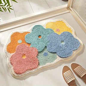 home & garden : Badmat met Bloemenmotief, Extra Zacht en Absorberend in van Pantino