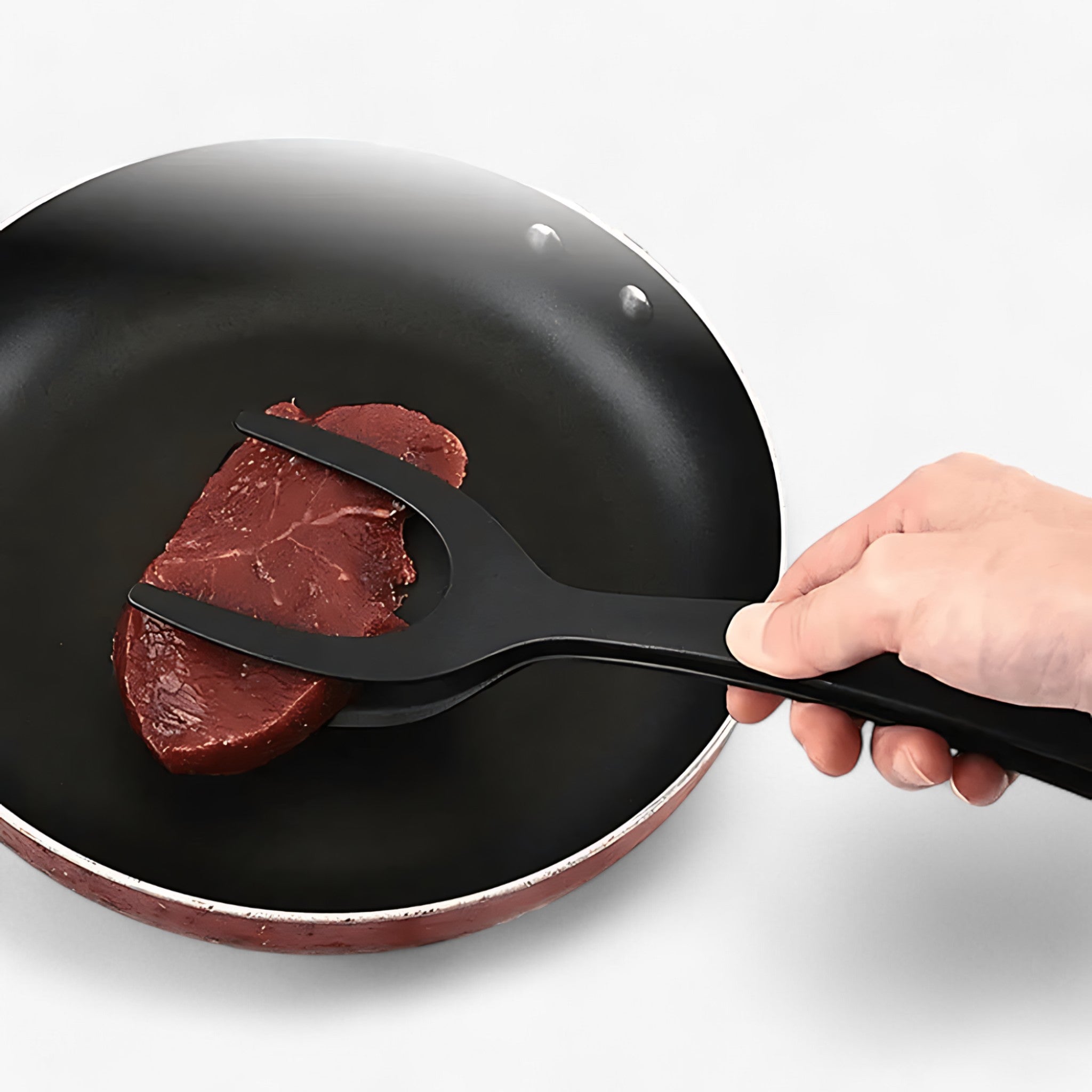 home & garden : Antiaanbak 2-in-1 Gereedschap - Perfect voor Eieren en Brood - Zwart in van Pantino
