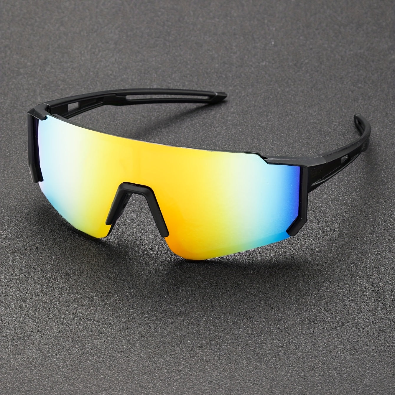 Sport Sunglasses : Sportzonnebrillen voor Heren met Gecoate Lenzen Buitenrijden - Zwart Grijs in van Pantino