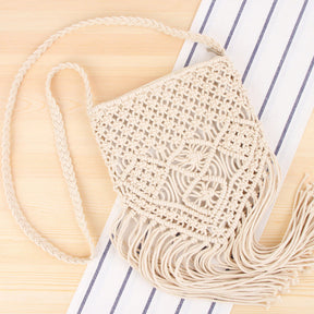 bags : Strand Begeleider Kwast Sling Bag - Wit in Wit van Pantino