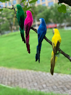 home & garden : Metalen Papegaai Tuinbeeld Rood 35cm - Realistische Vogel Decoratie voor Buiten & Binnen in van Pantino