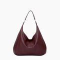 Borsa Hobo in Pelle Vegana Kaia - Rosso Vino