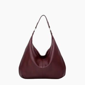 bags : Kaia Vegan Leren Hobo Tas - Wijnrood in Wijnrood van Pantino