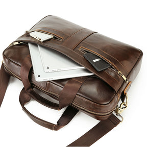 bags : Crossbody Tas Heren een Soort Bruin - Echt Lederen Herentas Toplaag Koeienhuid Lederen Schoudertas in van Pantino