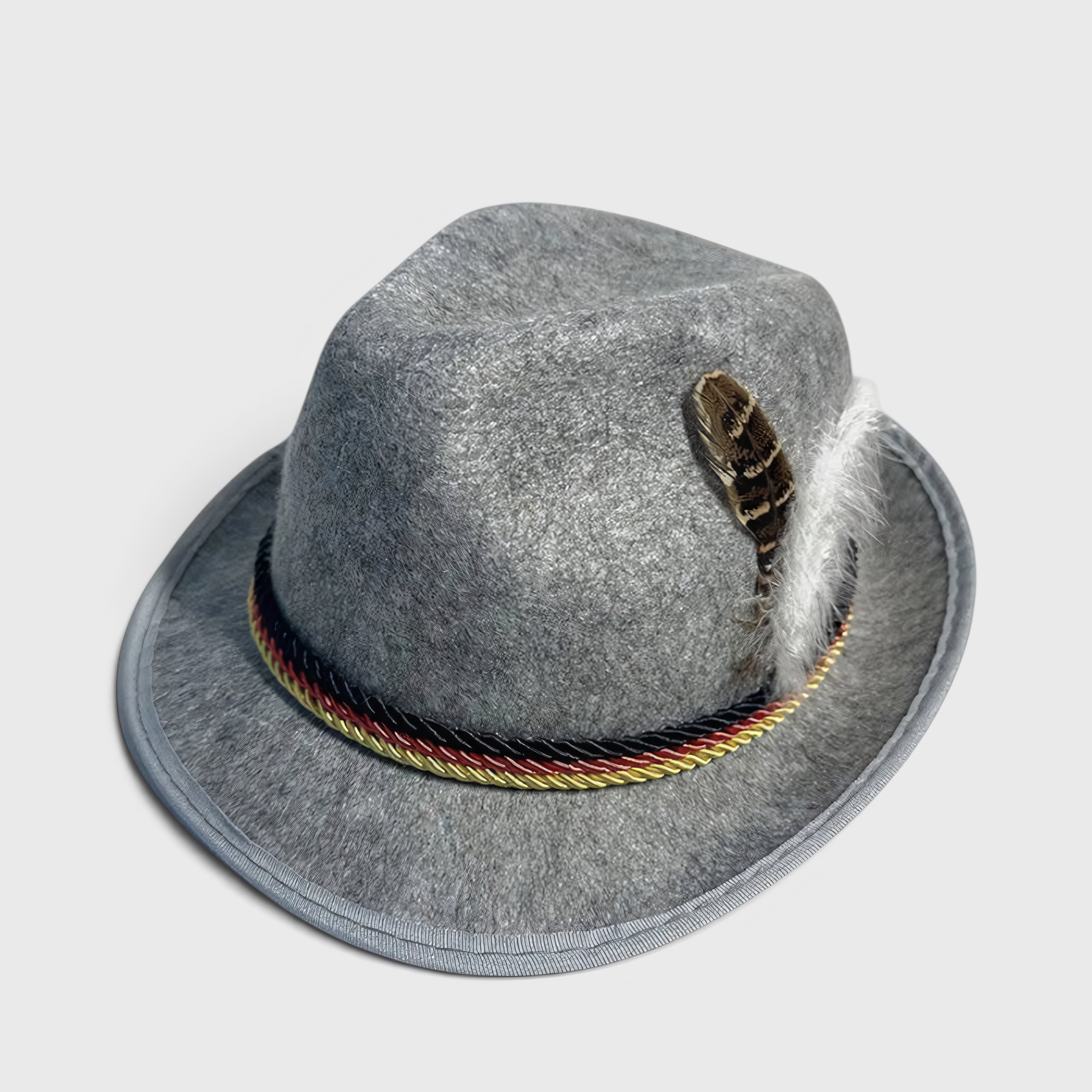 Gifts – Seasonal – Oktoberfest : Oktoberfestmuts Unisex, Traditioneel met Sierlijke Accent in Lichtgrijs van Steiner-boutique