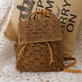 Strandvakantie Rieten Tas -Coastal Companion - Legergroen