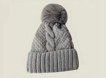 Beanie : Beanie Wit - Trendy Polyester in Grijs van Pantino