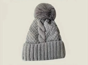 Beanie : Beanie Wit - Trendy Polyester in Grijs van Pantino