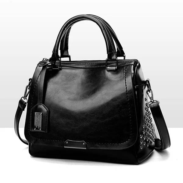 bags : Schoudertas Dames Zwart - Elegante Zachte Leren voor - Perfect voor Elke Gelegenheid in Zwart van Pantino