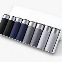 Boxer Briefs : Ademende Boxershorts - Sexy en Comfortabel - 2 Zwart in 2 Zwart - 2 blauw - 2 donkergrijs - 2 lichtgrijs van Pantino