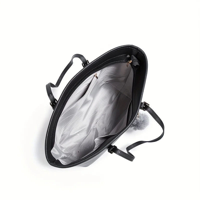 bags : Elegante Schoudertas met Grote Capaciteit - Zwart in van Pantino