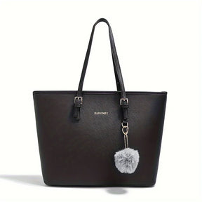bags : Elegante Schoudertas met Grote Capaciteit - Zwart in van Pantino